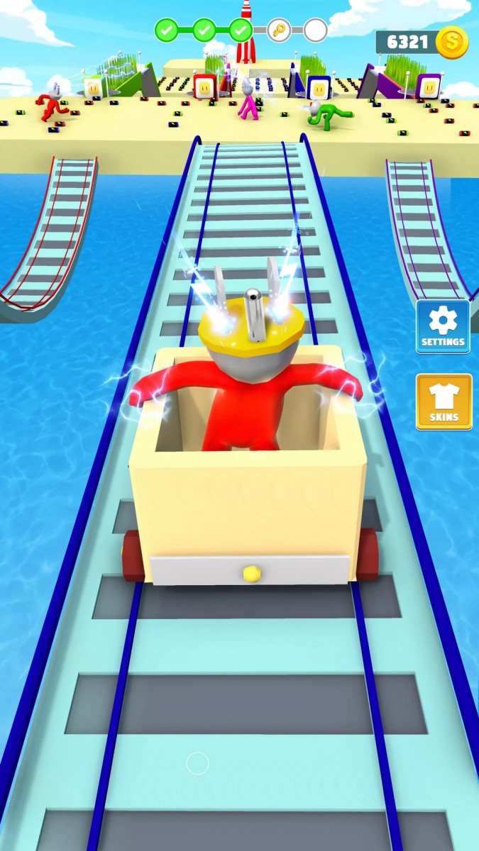 Head Connector Plug Race Game