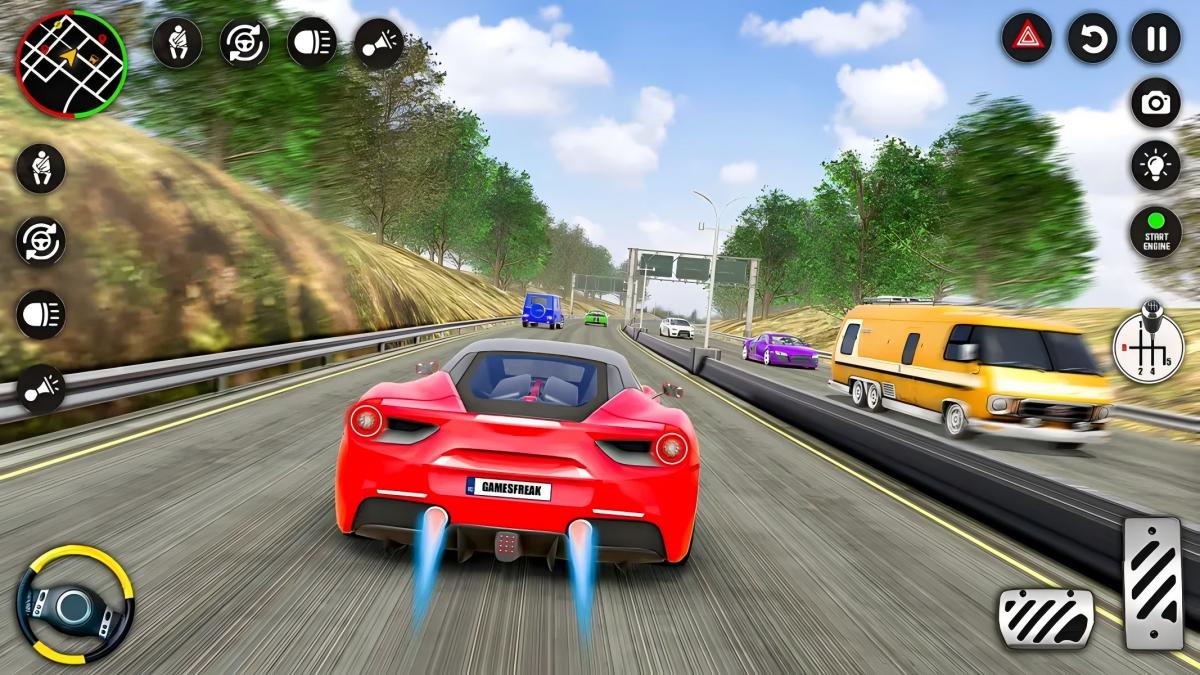 Highway Overtake - Car Racing